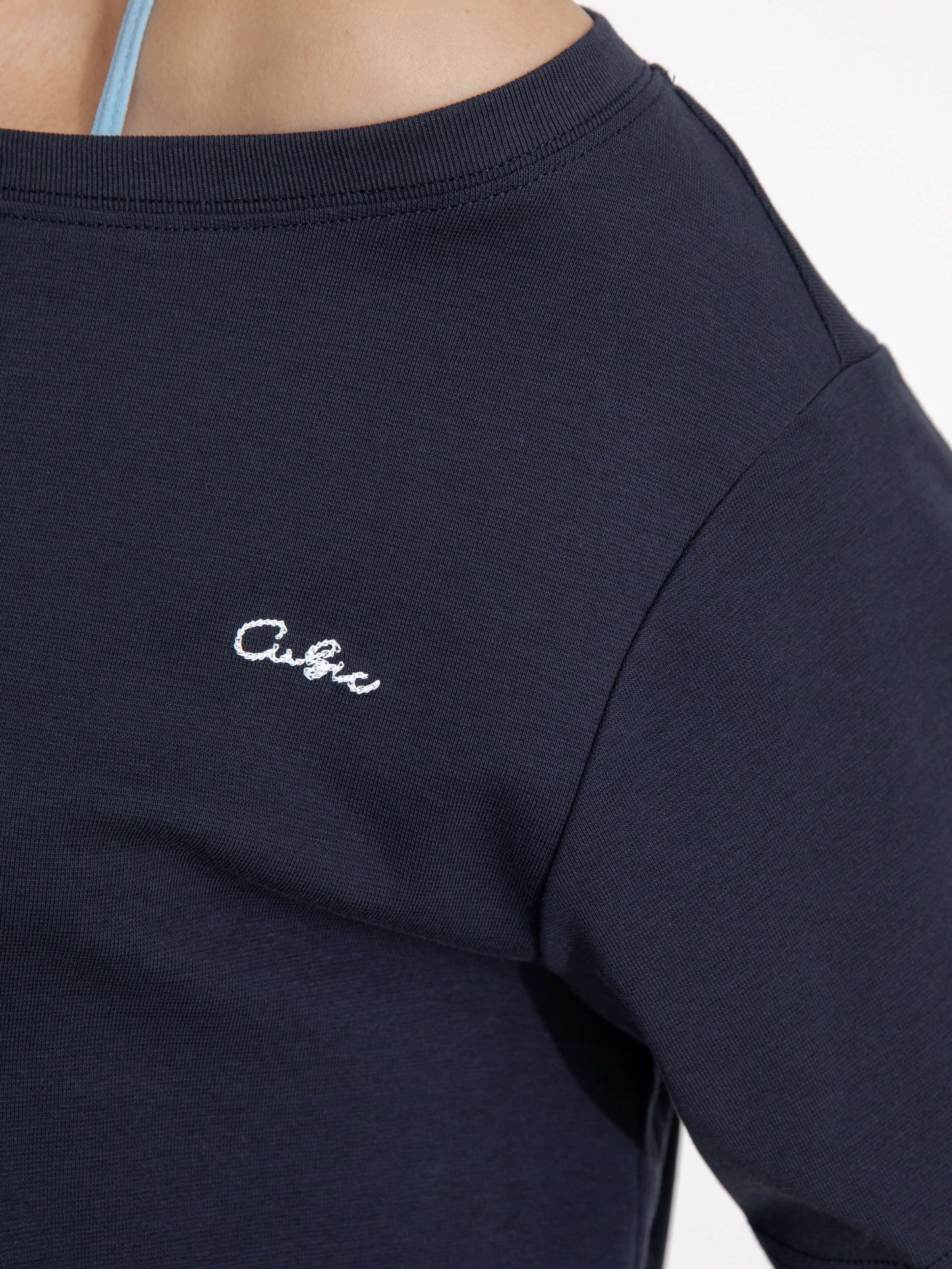 C by CUBIC Embroidered Off-Shoulder T-Shirt