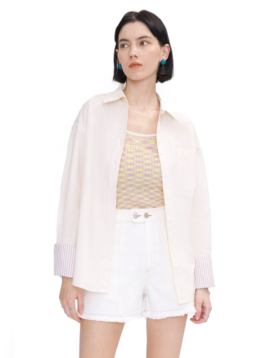 Classic Shirt with Turn-Up Cuffs