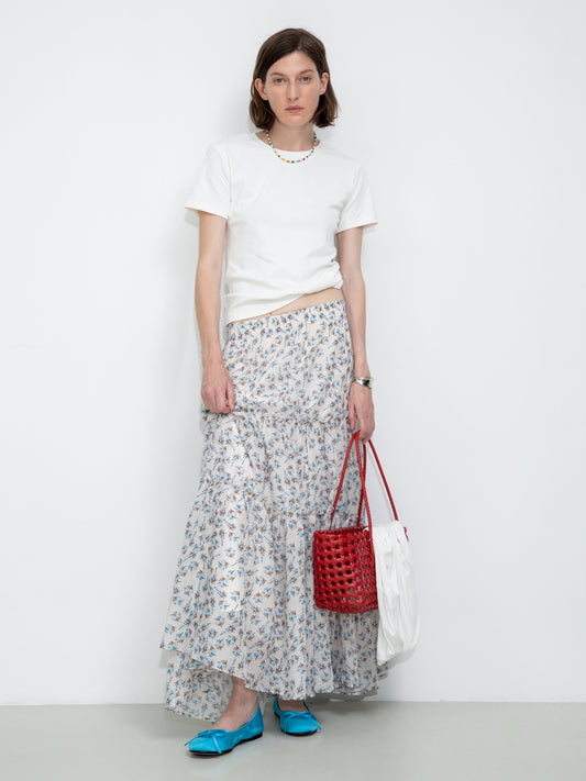 Floral Print Maxi Skirt