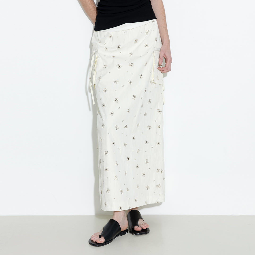 A-line Floral Skirt