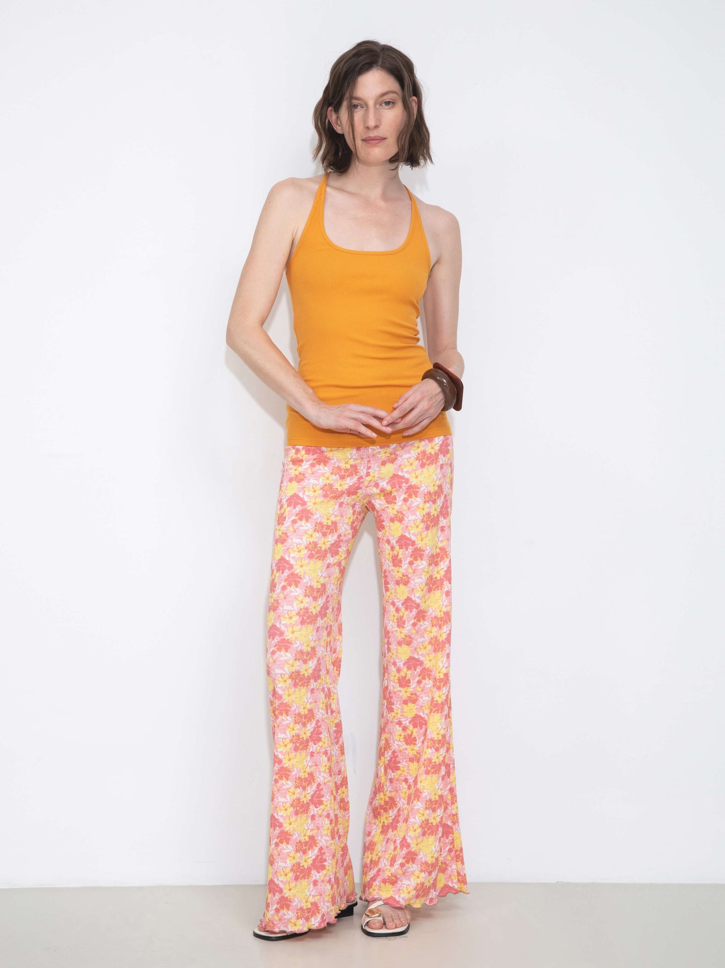 Women Wide Leg Floral Printed Pants