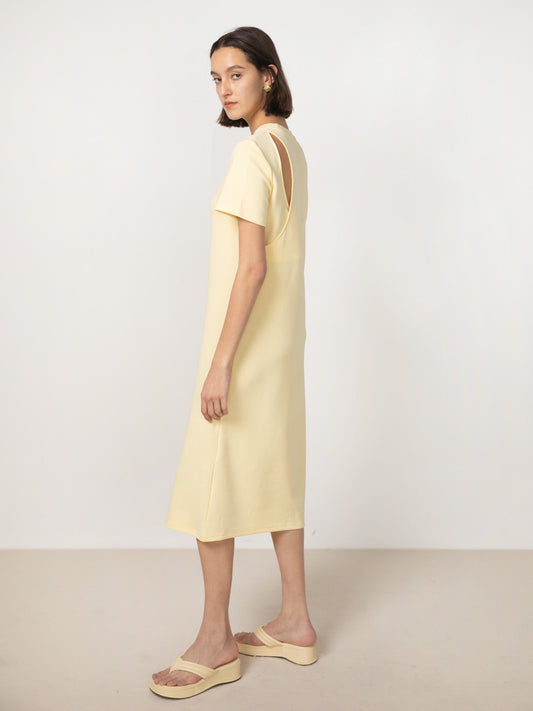 Back Cut Out Jersey Dress