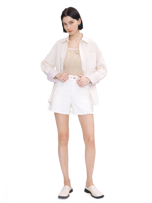 Classic Shirt with Turn-Up Cuffs