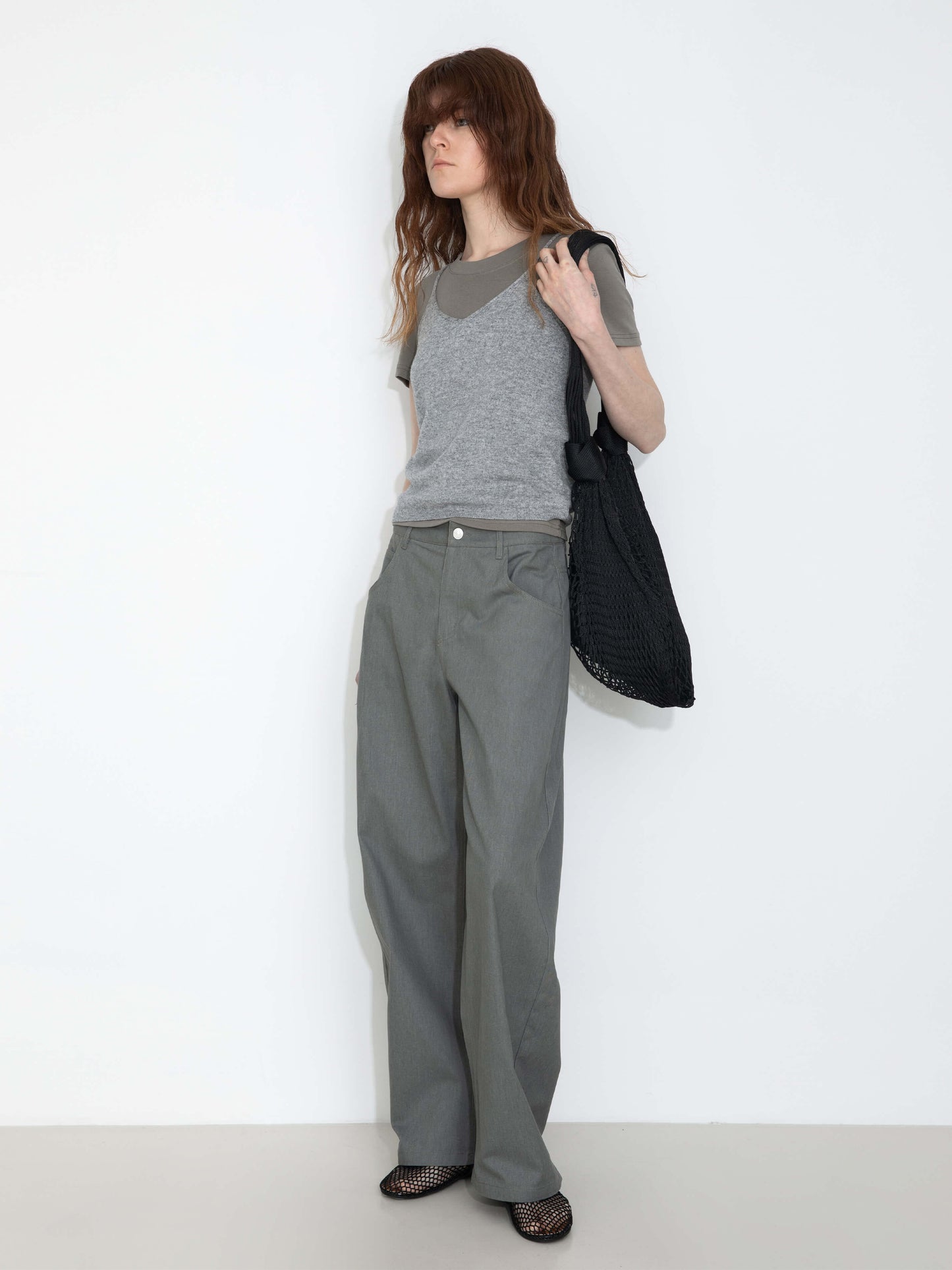 100% Cotton Draped Oversized Wide-Leg Casual Pants