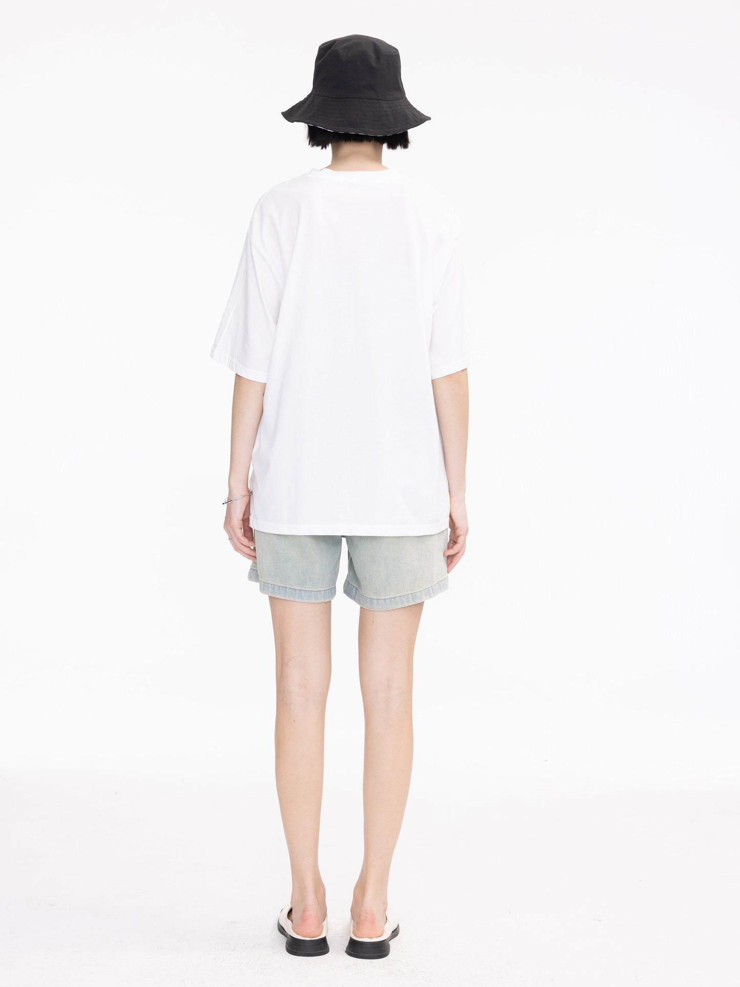Yellow Rectangle Print Oversized T-Shirt