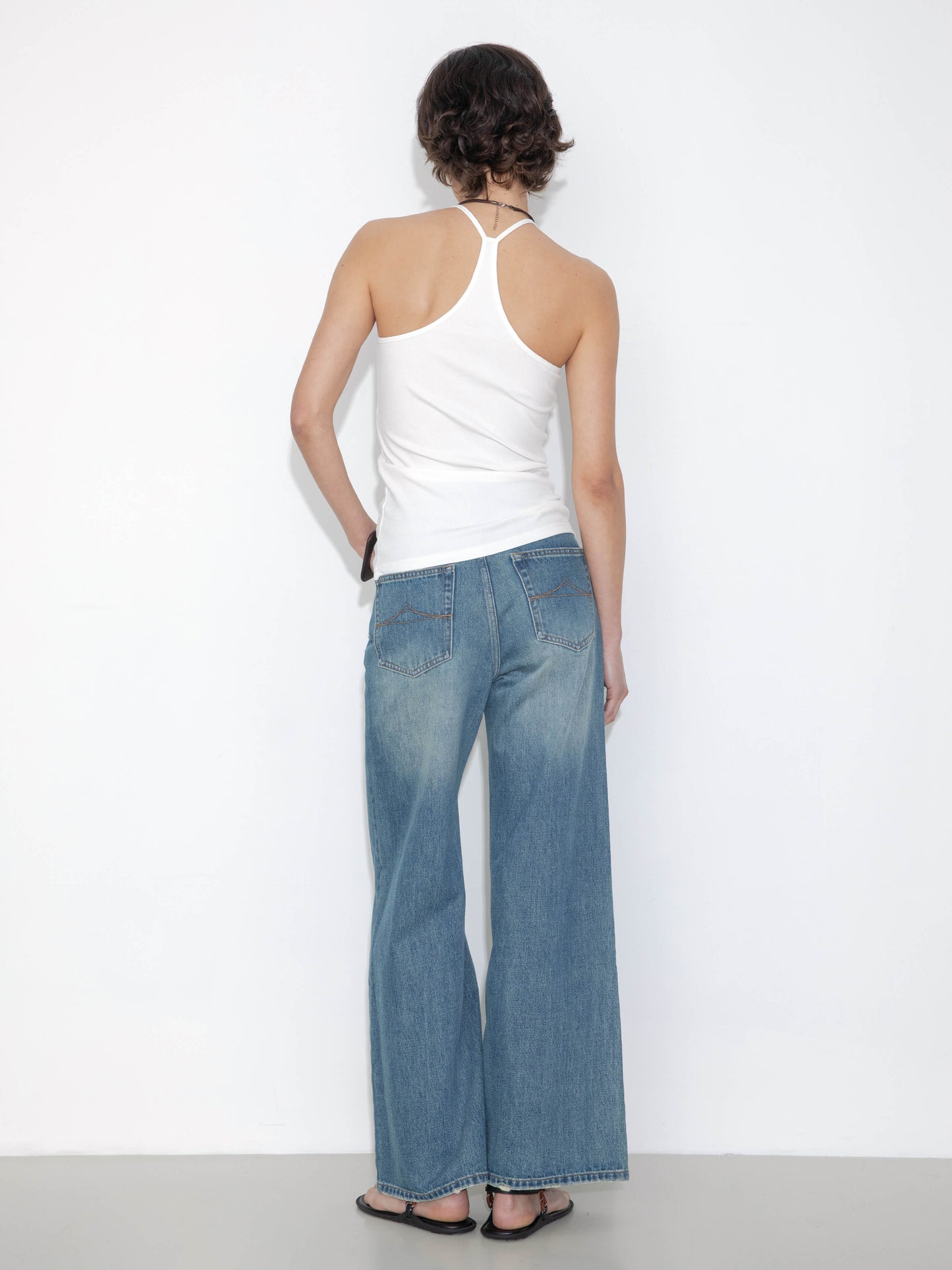 Loose-Fit Flared Vintage Jeans