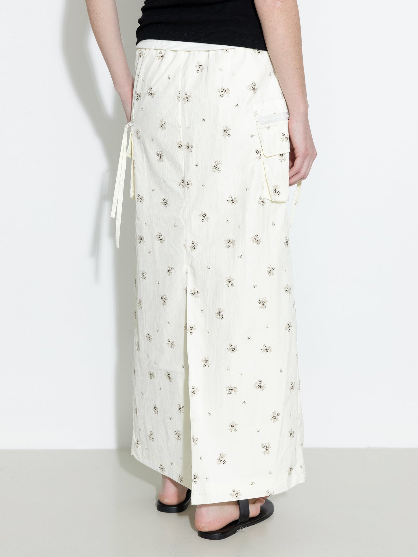 A-line Floral Skirt