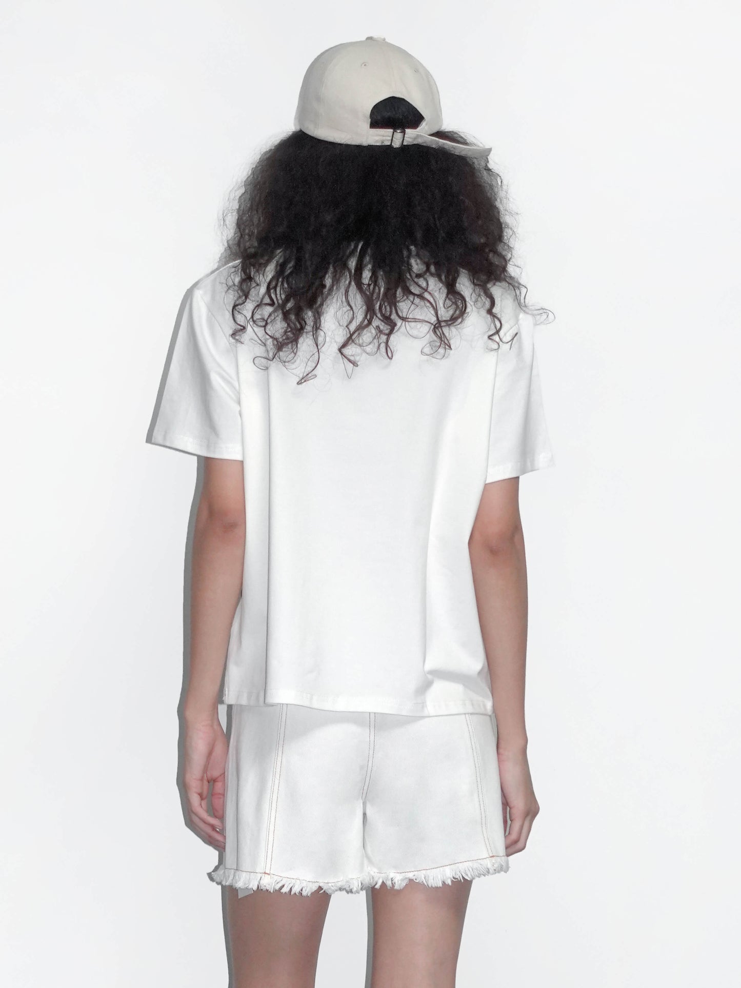 Contrast Color 3D Bow Casual T-shirt