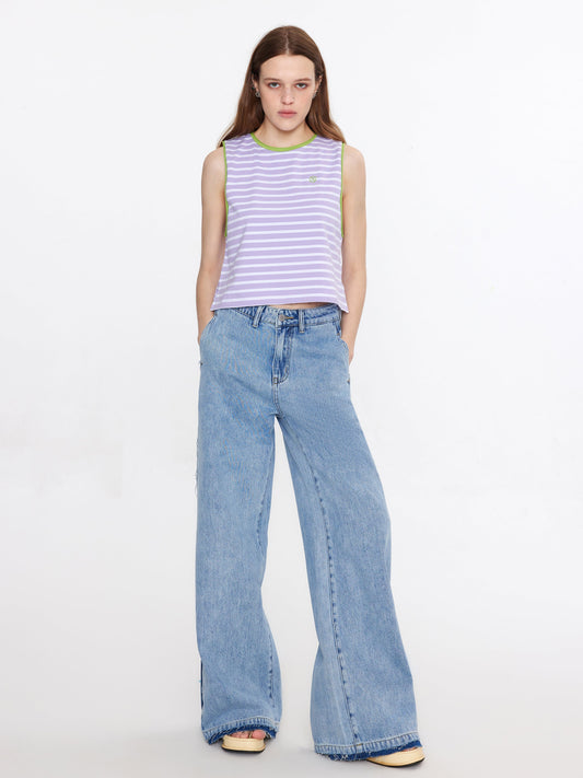 Striped Loose Fit Tank Top