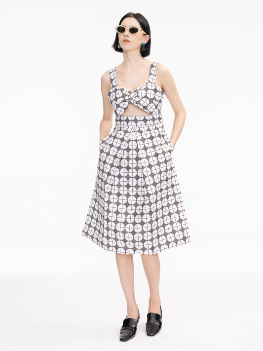 Sweetheart Neckline Cut Out Dress
