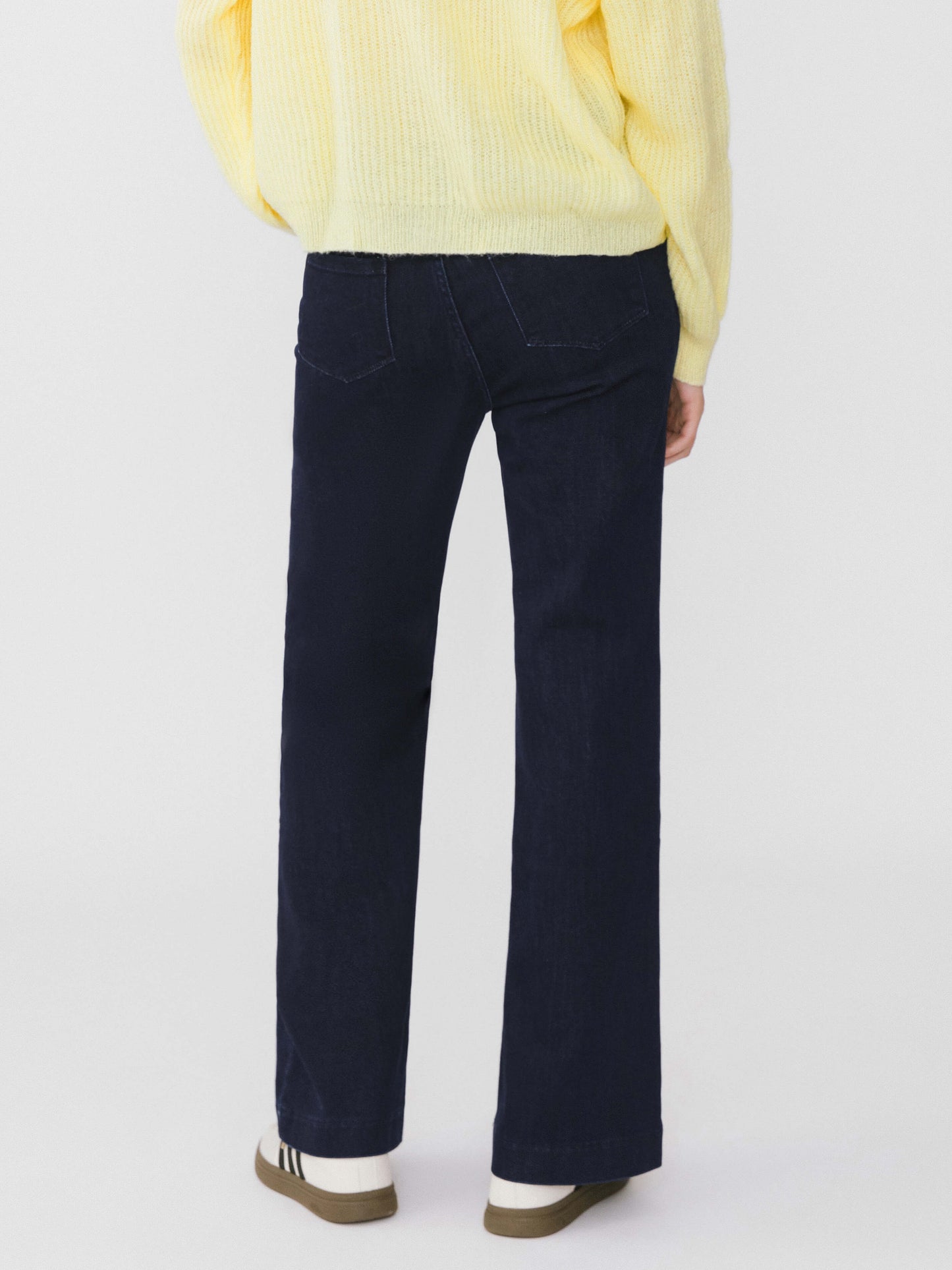 High Waisted Skinny Flared Jeans