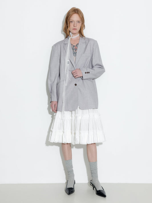 Pure Cotton Ruffle Cake Skirt