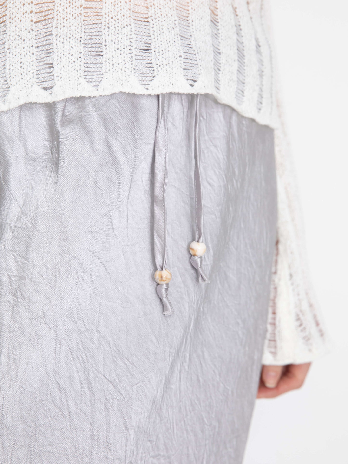 100% Heavyweight Acetate Bias Cut Skirt