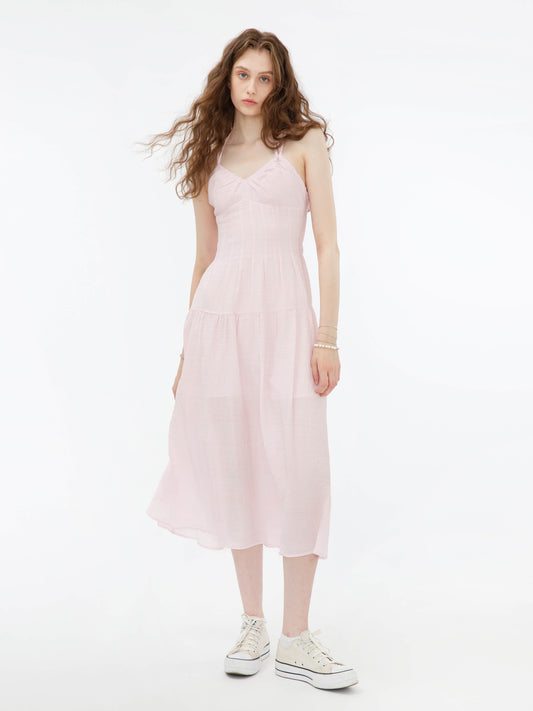 Sweetheart Sheer Midi Dress