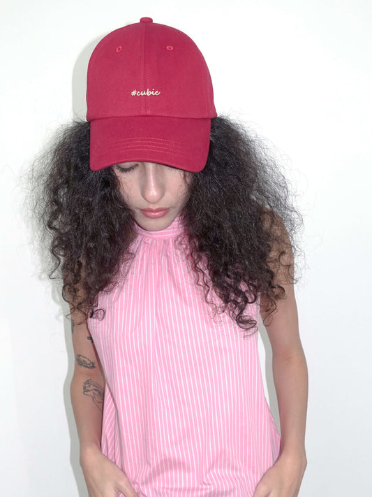CUBIC Embroidered Solid Color Baseball Cap