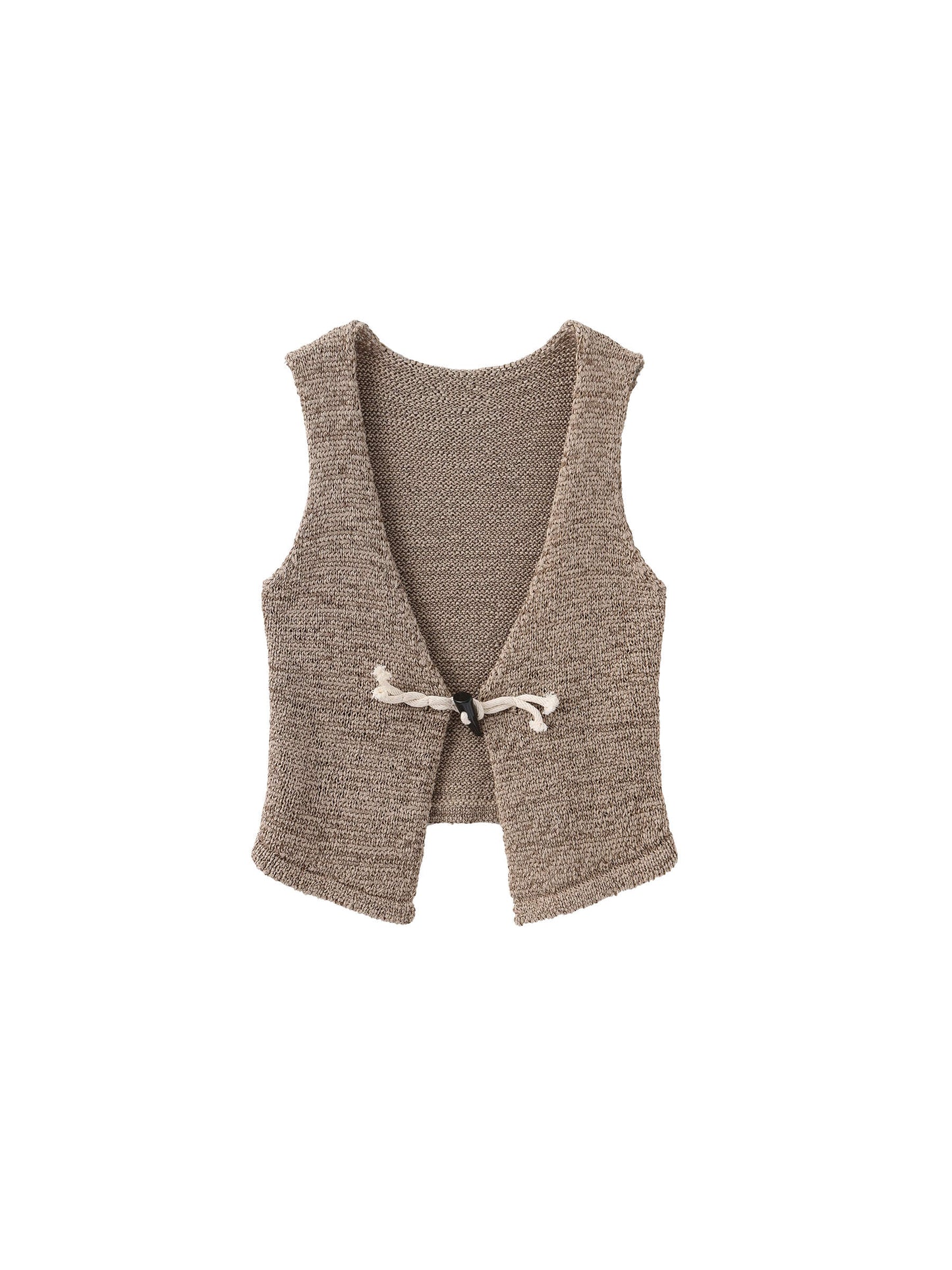 Vintage Toggle Button Knitted Cardigan Vest