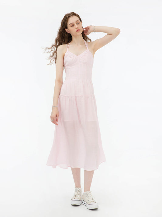 Sweetheart Sheer Midi Dress