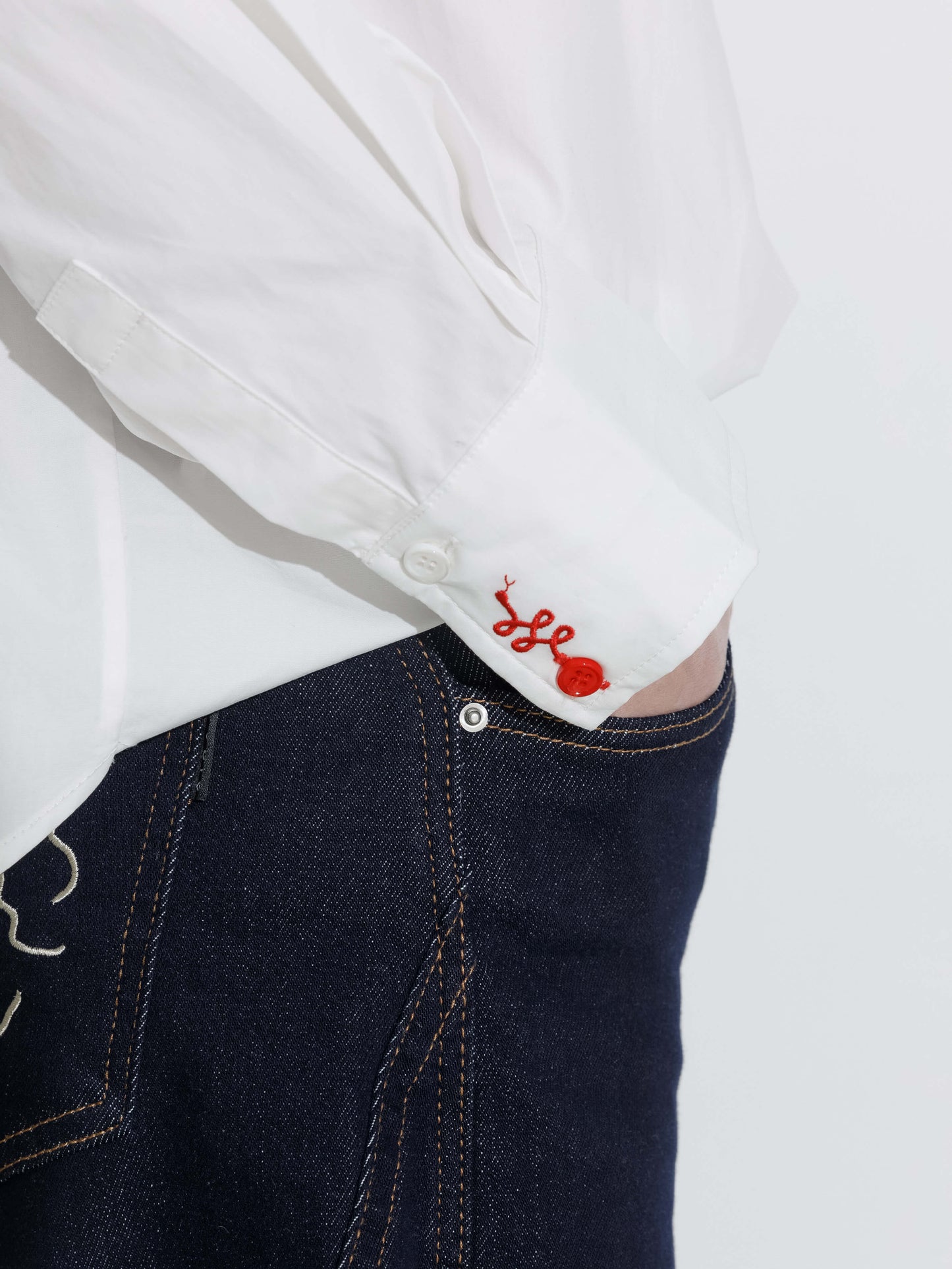 100% Cotton Embroidered Oversized Shirt