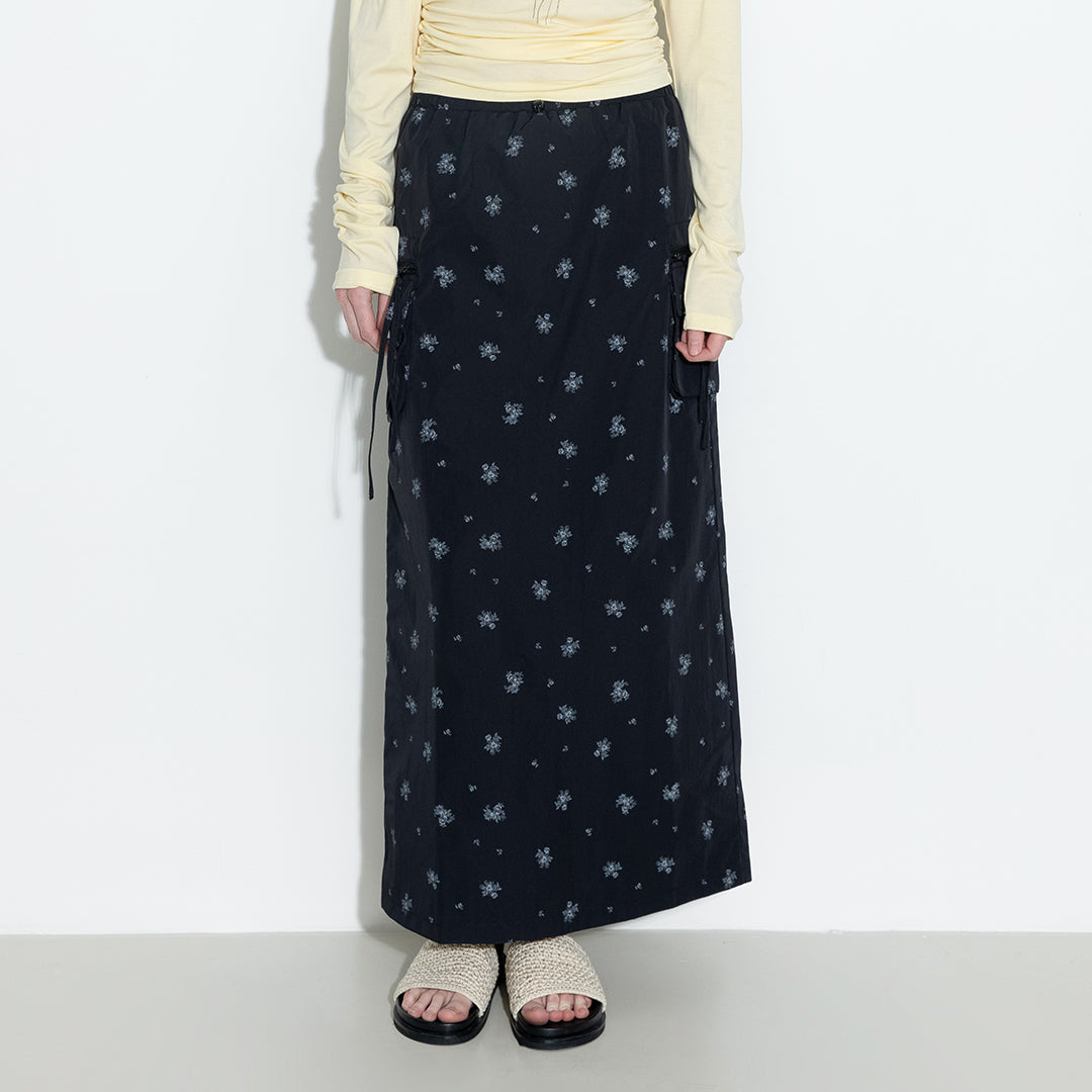A-line Floral Skirt