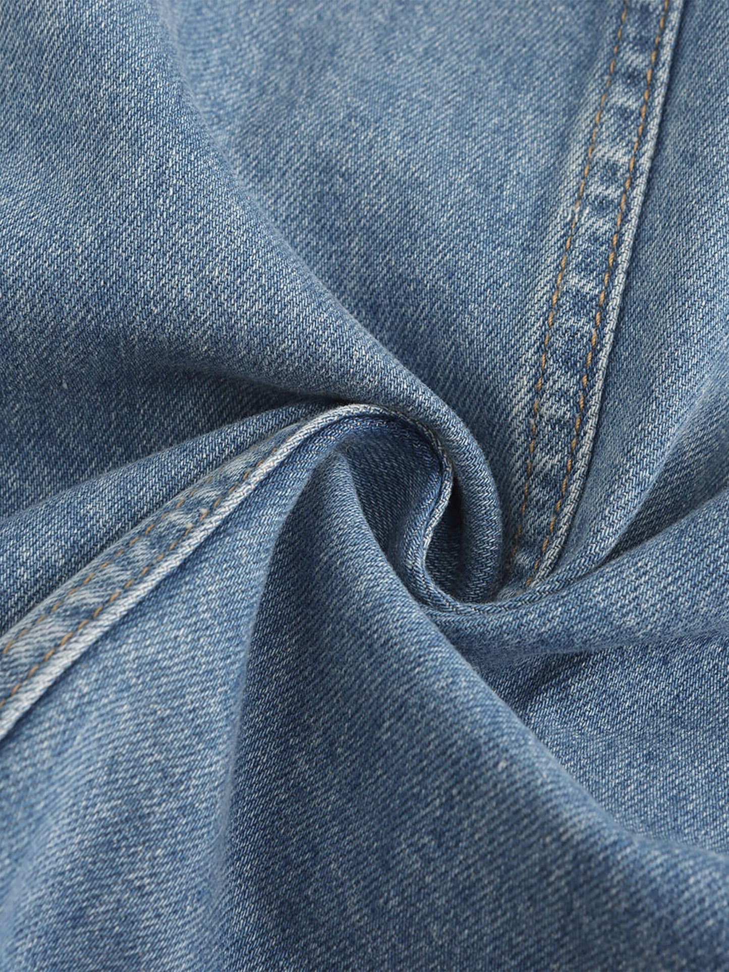 Blue Denim 100% Cotton Long Shirt