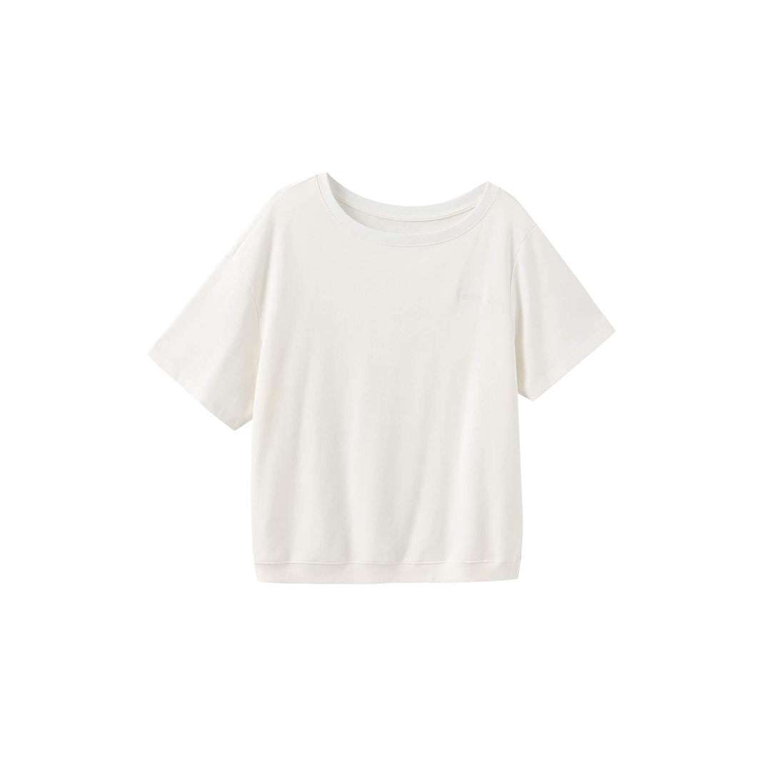 C by CUBIC Embroidered Off-Shoulder T-Shirt