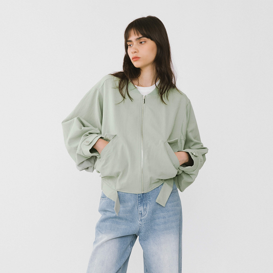 Mint Bomber Jacket