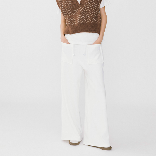 Double Drawstring Wide Leg Trousers
