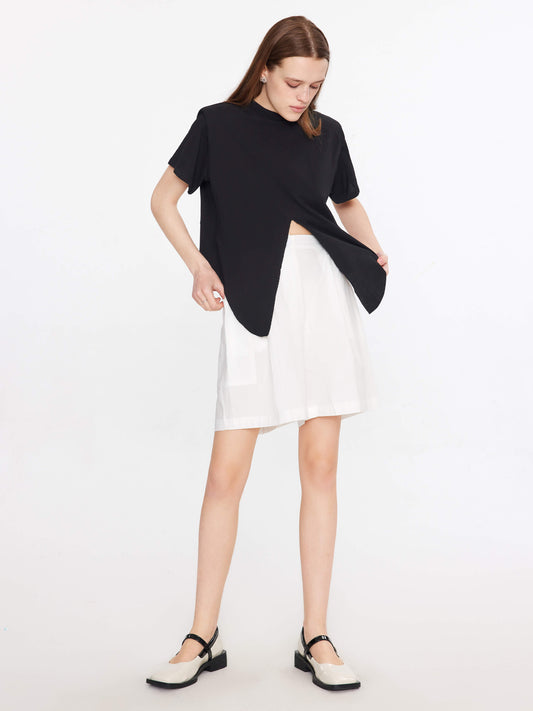 Wide Leg Bermuda Shorts