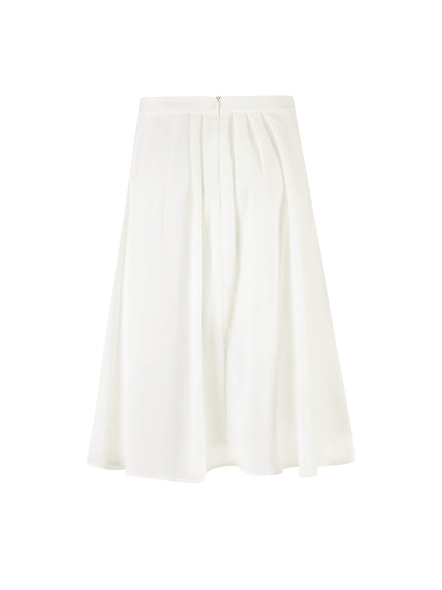 A-line Pleated Midi Skirt